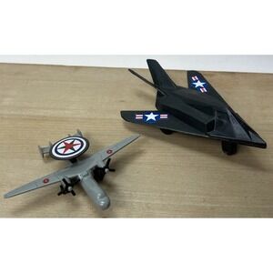 Unbranded Plastic F-117 Stealth Attack Aircraft, Greenbriar AWACS E2 Hawkeye DC